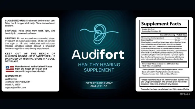 Audifort Supplement Fact