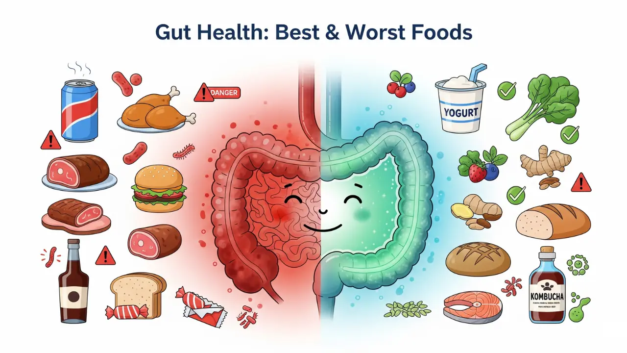 Best And Worst Foods For Gut