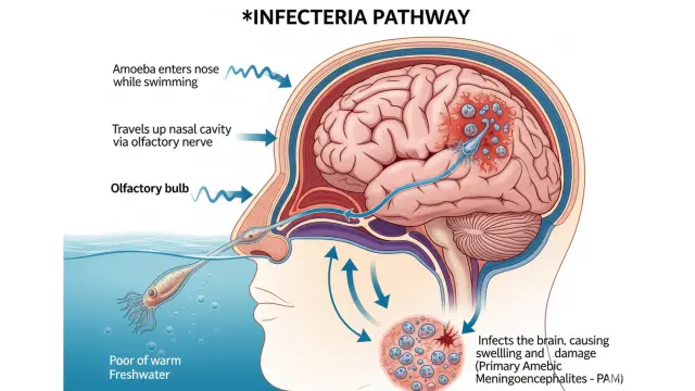 How Amoeba Infects the Brain