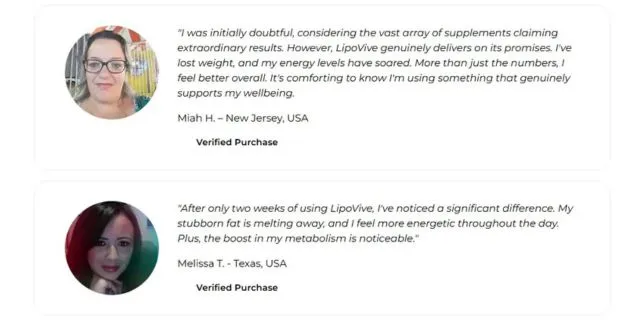 Lipovive Customer Reviews