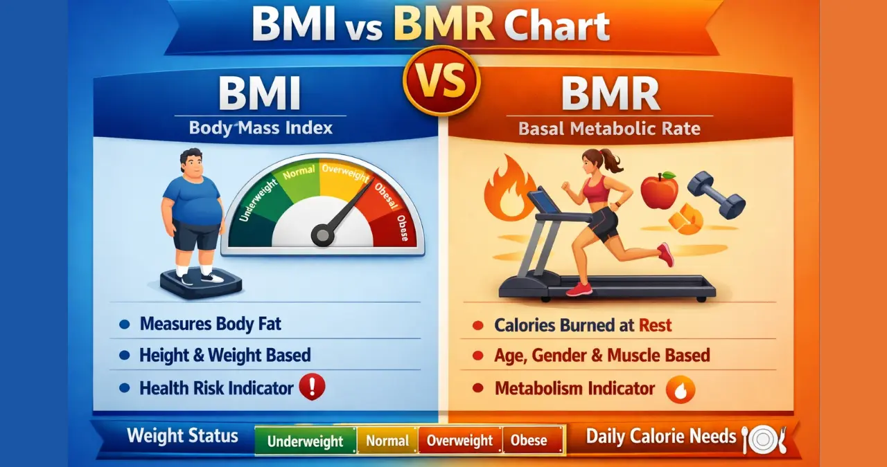 BMI VS BMR Chart