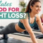 Women performing Pilates reformer exercises to support weight loss and core strength