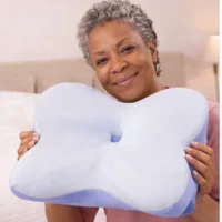Derila Ergo Pillow Reviews & Complaints. Scam Claim Analyzed! 8 Women Holding Derila Ergo Pillow