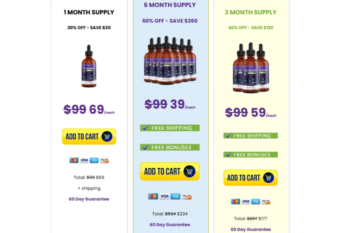 Yu Sleep Price & Package