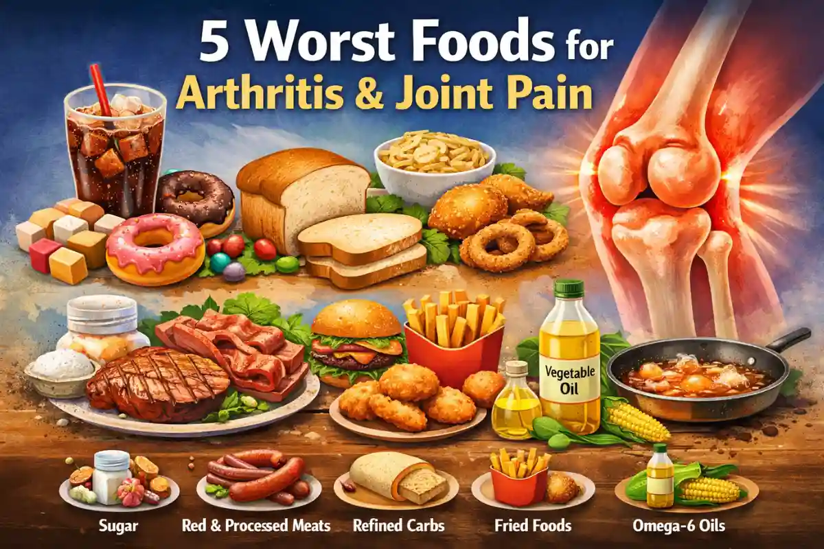 5 Worst Foods for Arthritis And Joint Pain