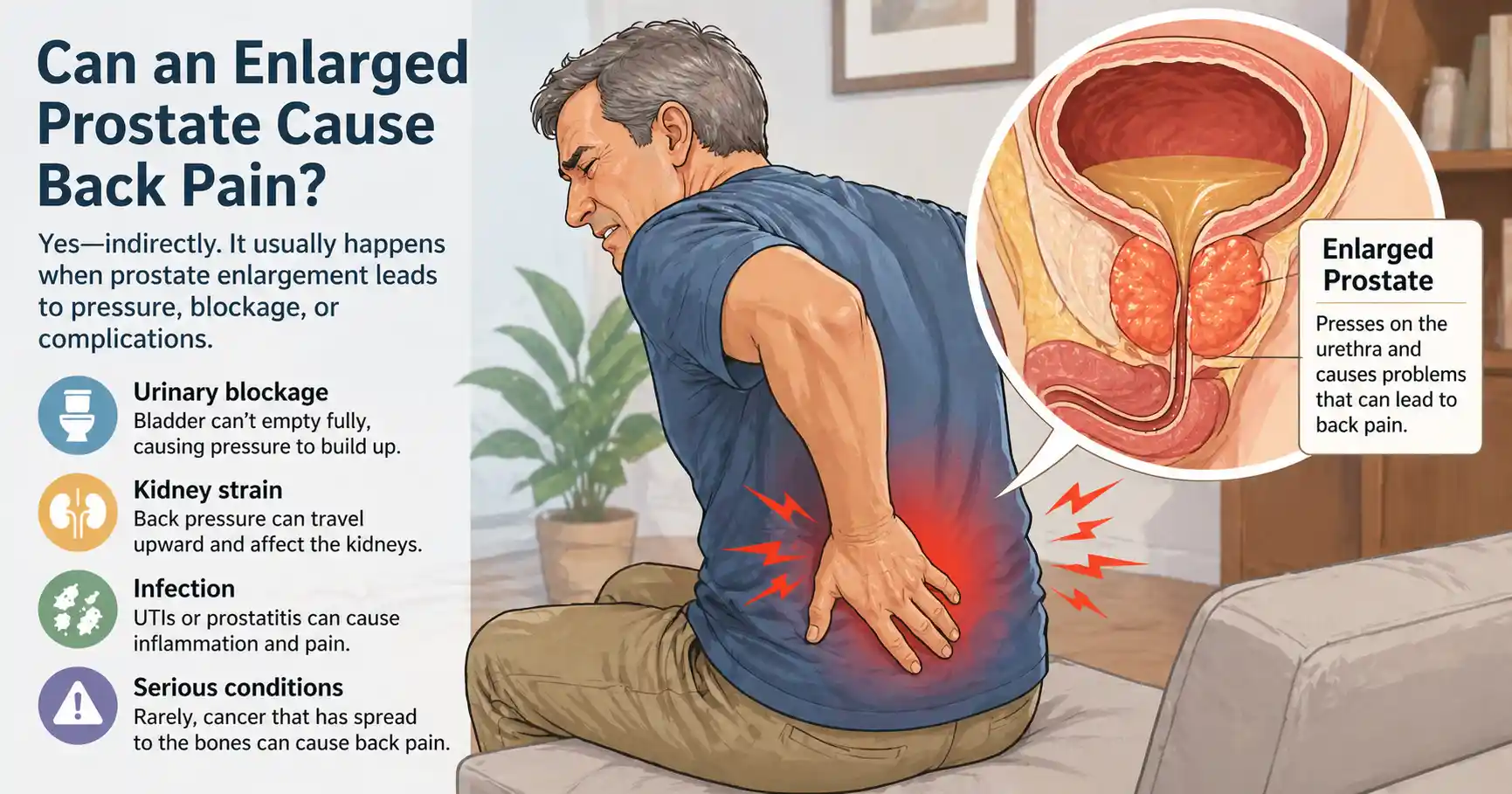 Can an Enlarged Prostate Cause Back Pain