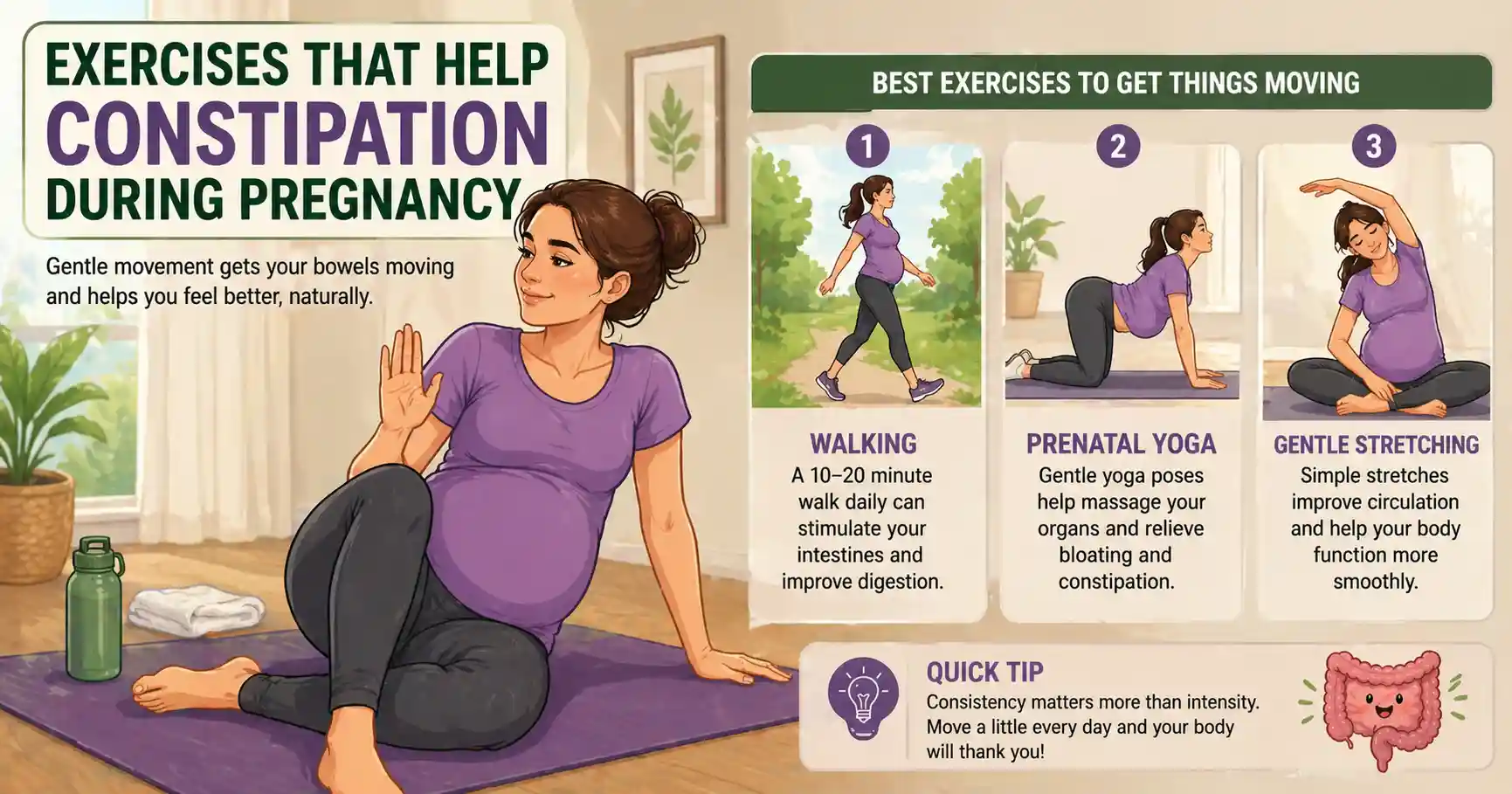Exercises That Help Constipation During Pregnancy