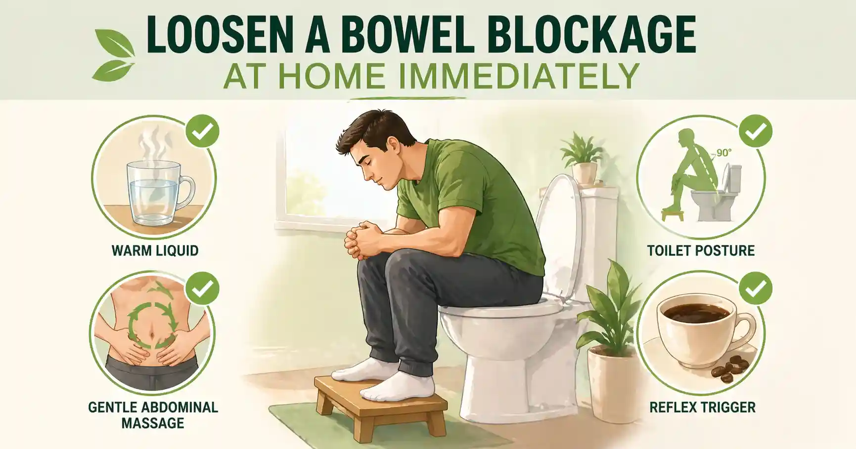 Health tips for relieving blockage at home