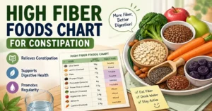 High Fiber Foods Chart For Constipation