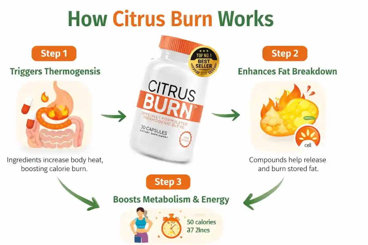 Citrus Burn Reviews 2026. What Users Say About Weight Loss! 3 How Citrus Burn works step-by-step