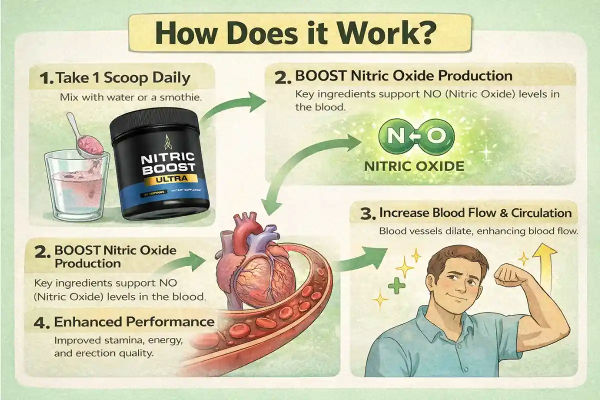 How Nitric Boost Ultra works to improve nitric oxide levels and men's sexual health