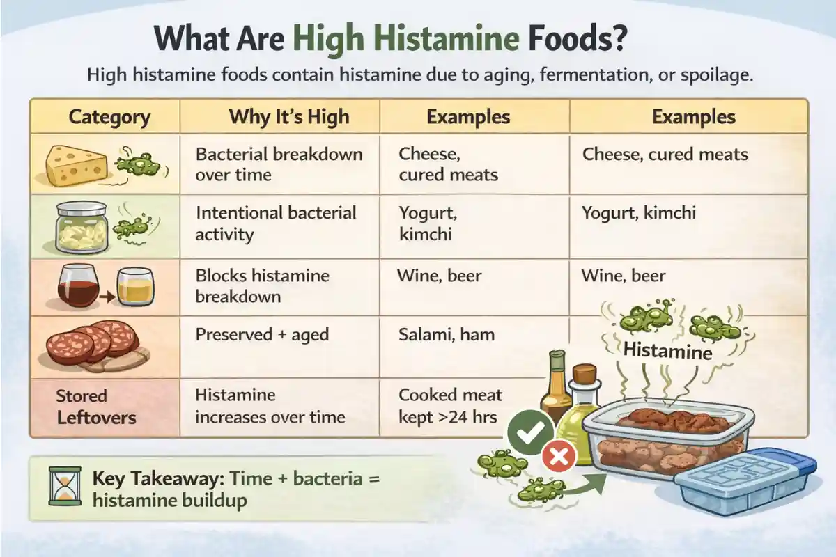 List of High Histamine Foods