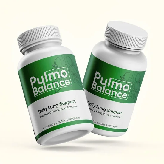 Pulmo Balance lung support supplement bottle — 60 capsules