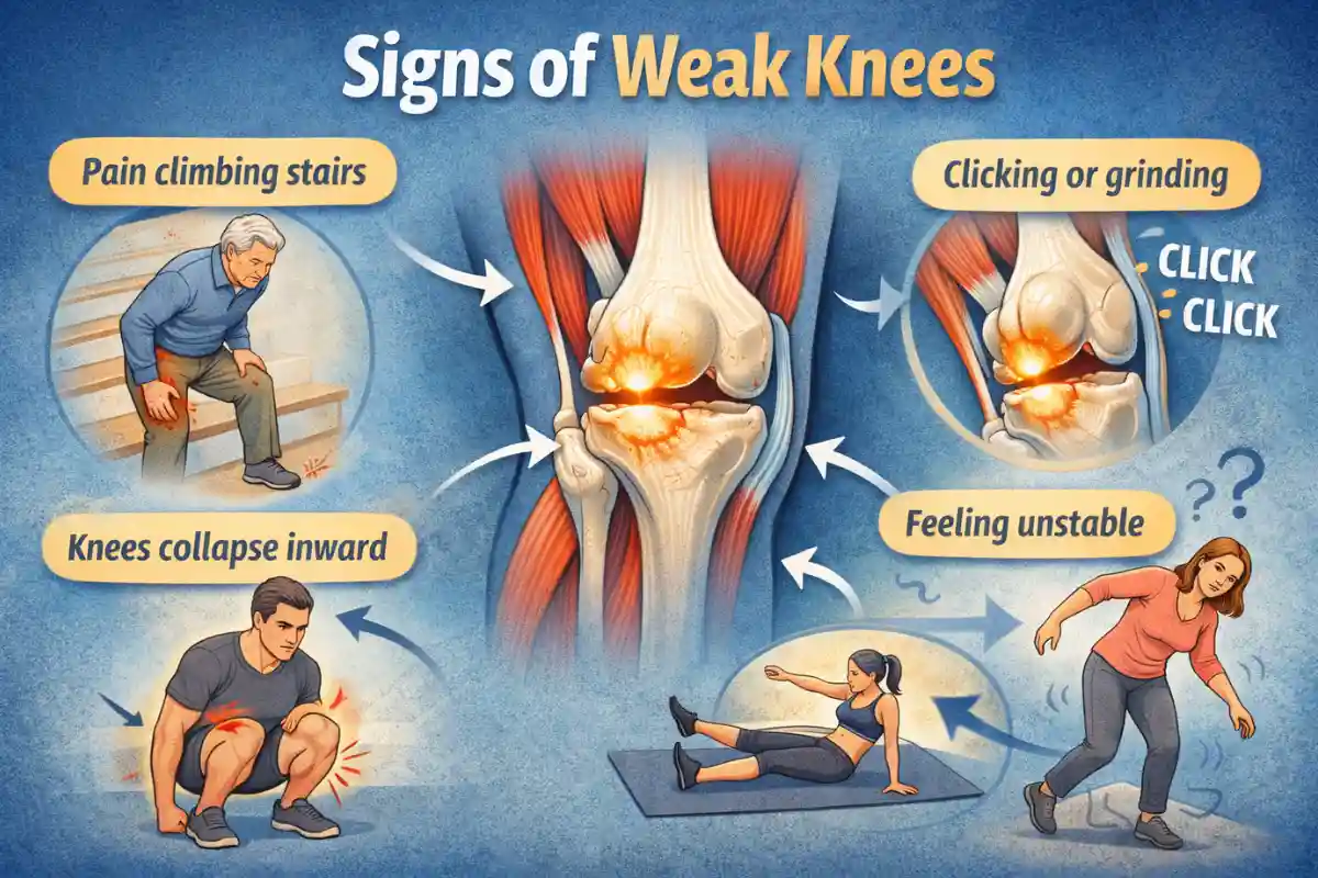 How to Strengthen Knees: Exercises, Causes, & What Works! 1 Signs Of Weak knees
