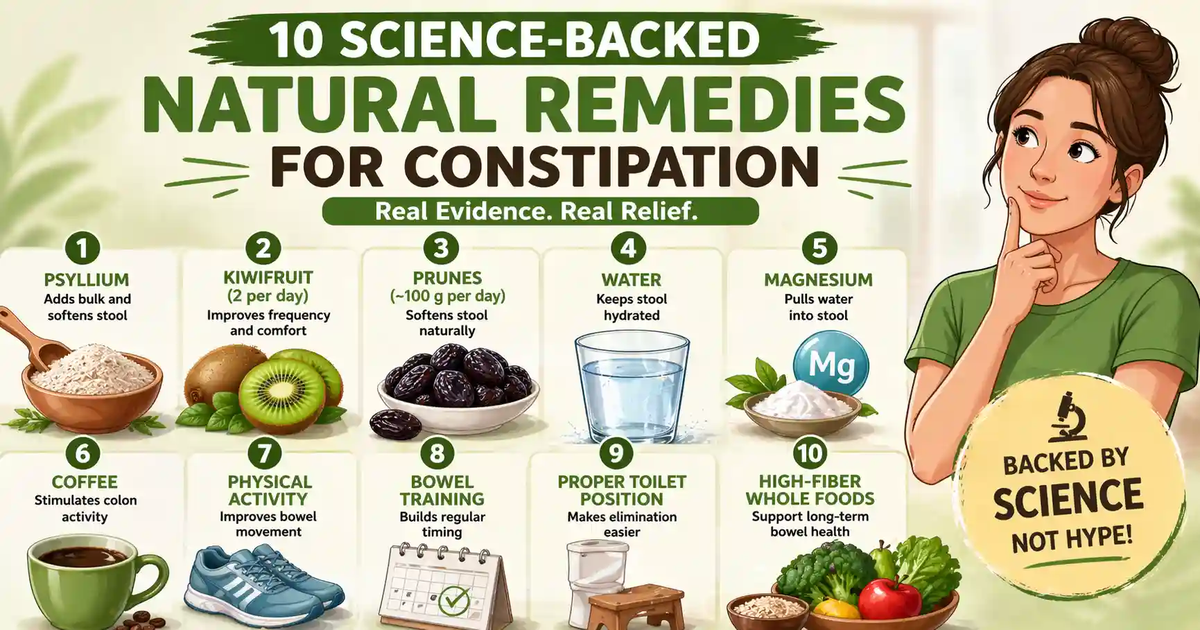 What Are 10 Science-Backed Natural Remedies for Constipation