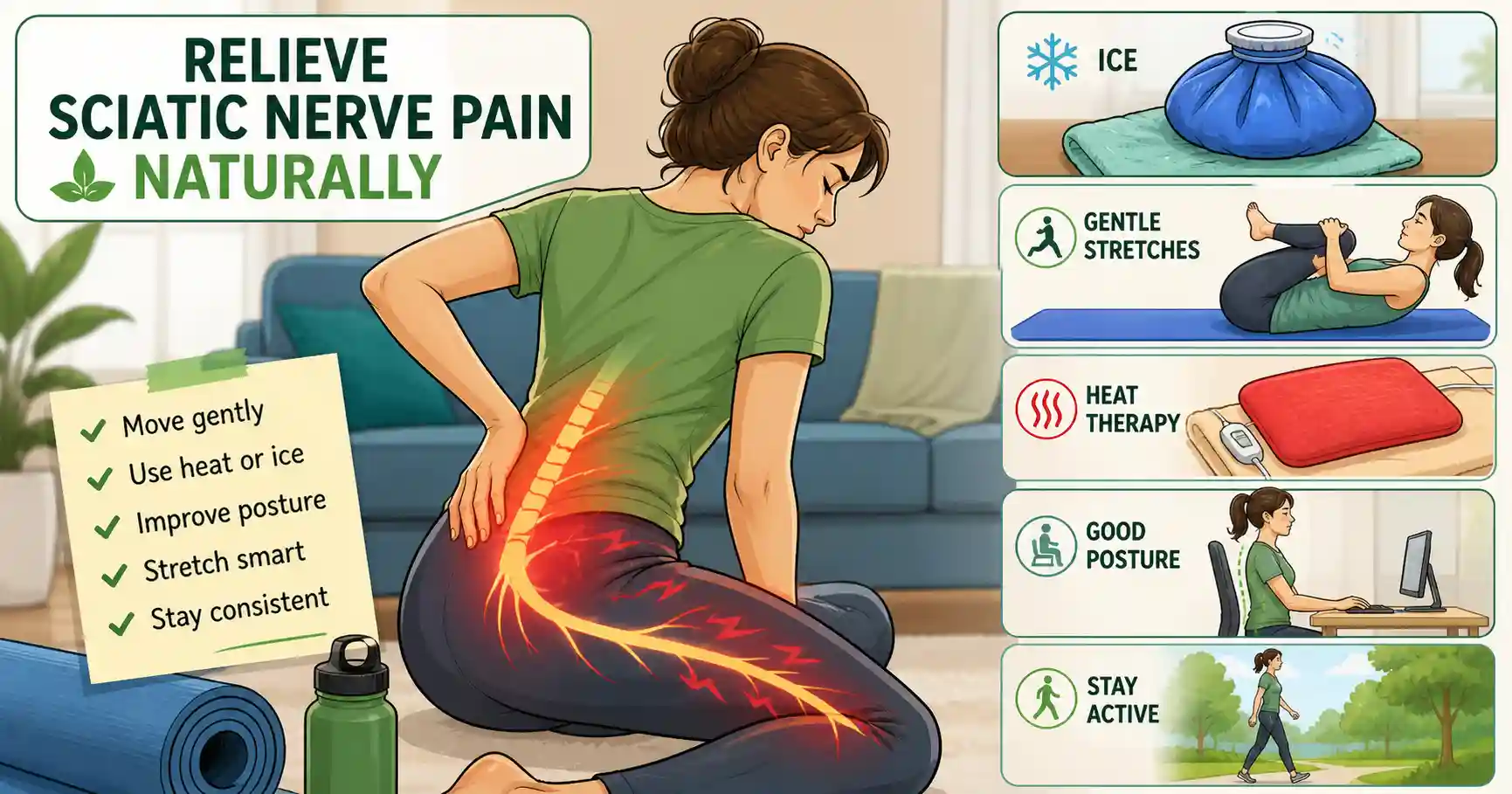 Alleviate Sciatic Nerve Pain Naturally