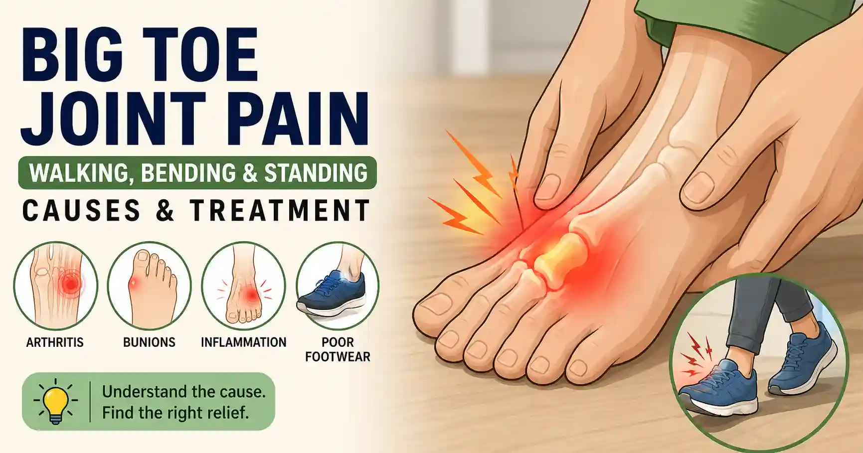 Big Toe Joint Pain Walking