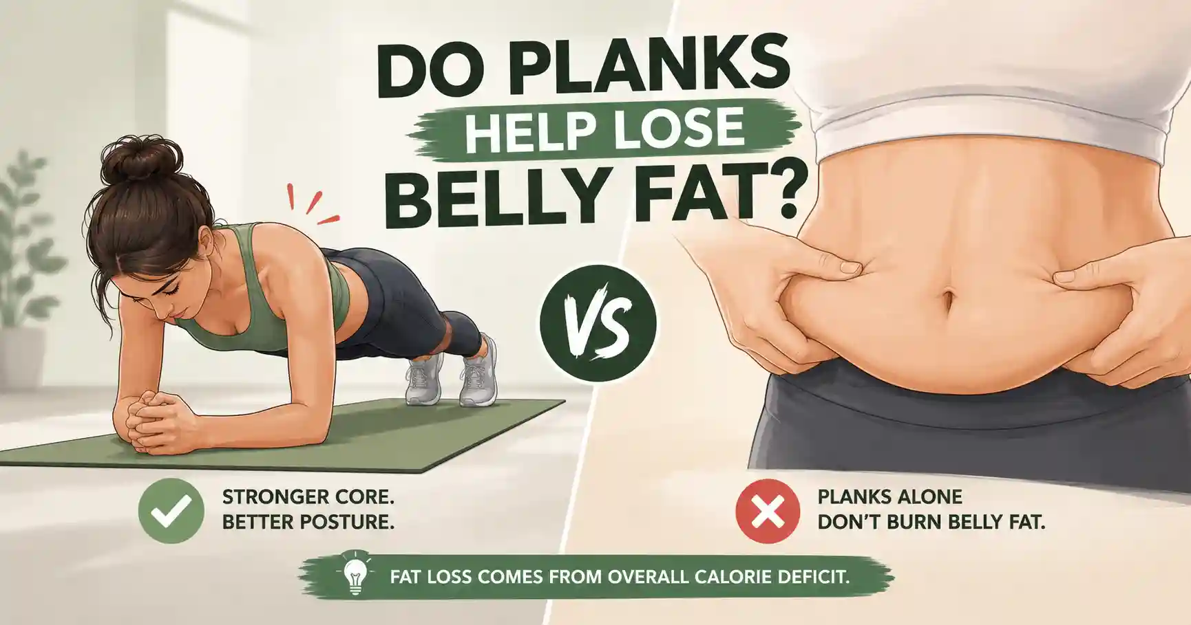 Do planks help lose belly fat