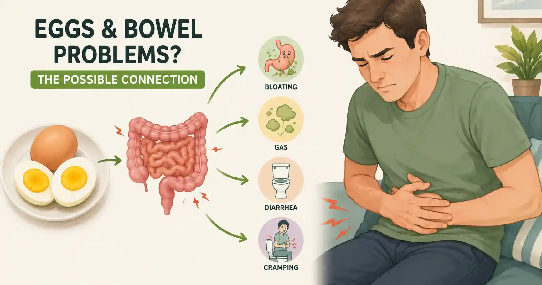 Eggs and bowel issues explained