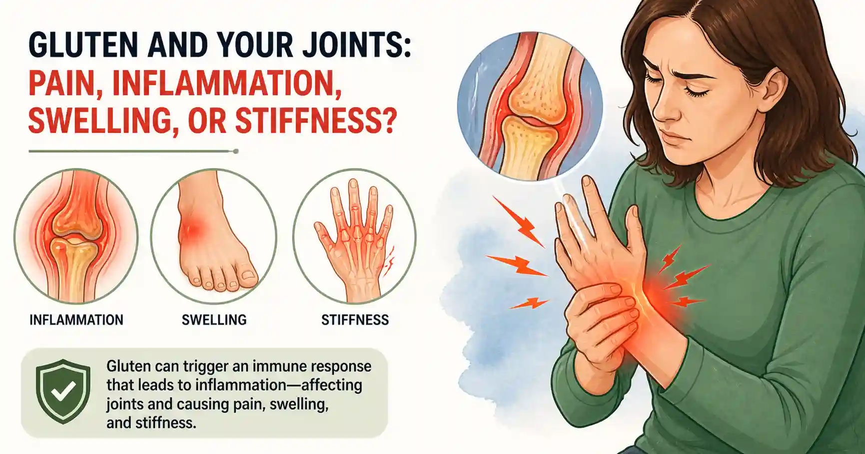 Gluten’s impact on joint health, inflammation, stifness