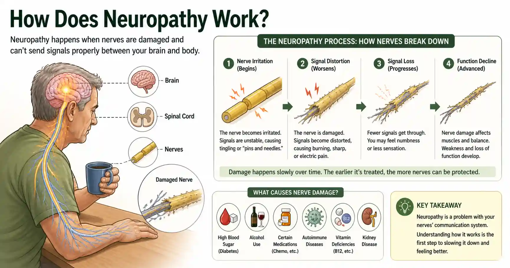 How neuropathy affects the nervous system