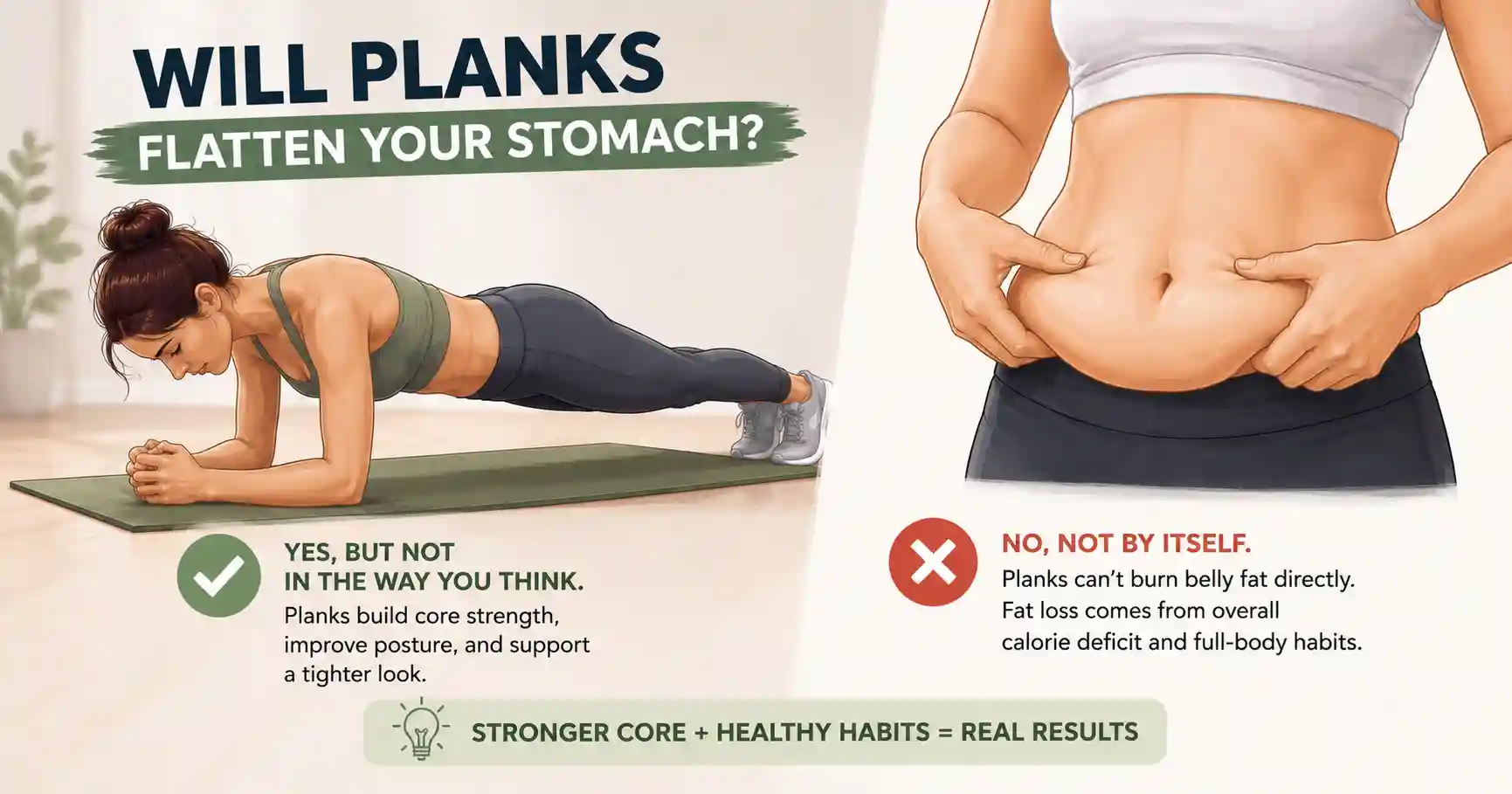 Planks and belly fat myth vs reality