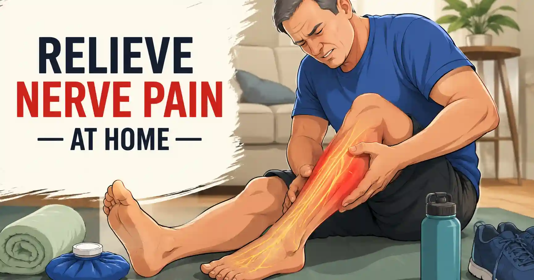 Relieve nerve pain in the leg at home tips