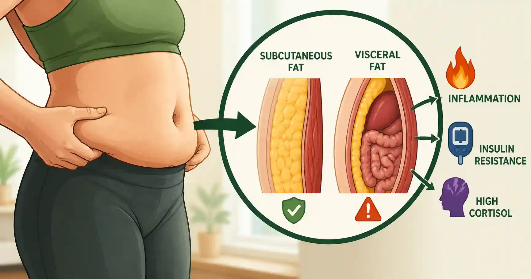 Understanding body fat subcutaneous vs visceral