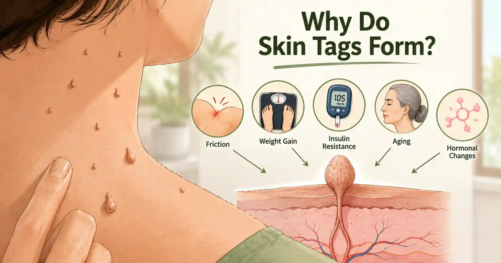 Understanding skin tag formation factors