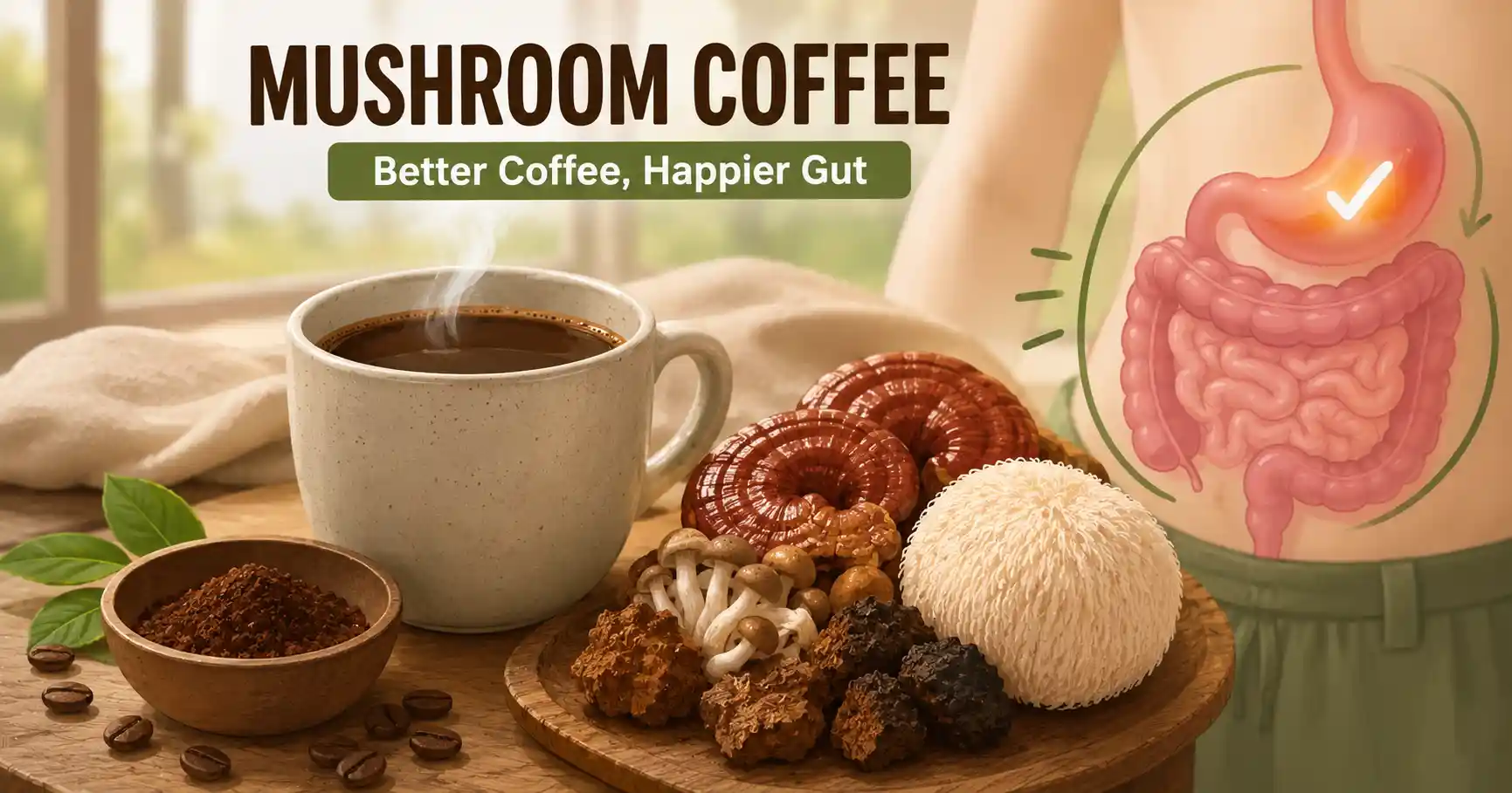 Best Mushroom Coffee for Gut Health (2026 Guide). 1 What Is Mushroom Coffee for gut health