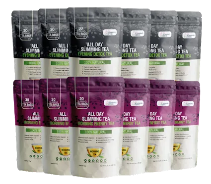 All Day Slimming Tea Morning and Evening Tea Packages
