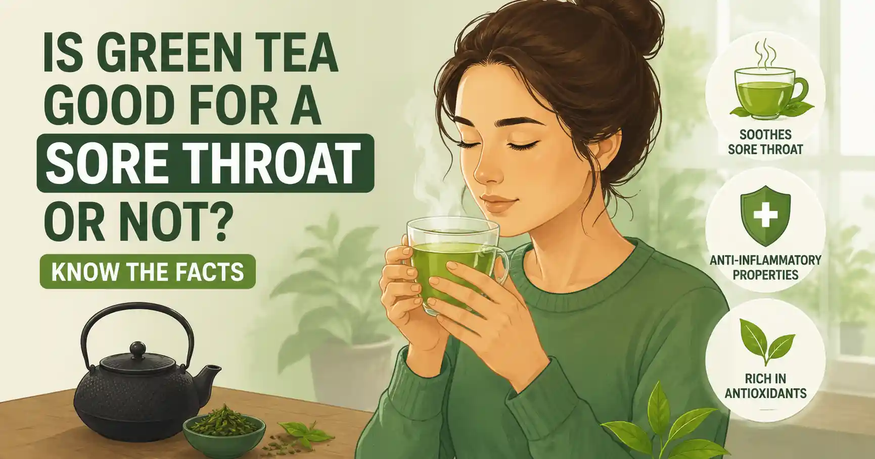 Green Tea For A Sore Throat