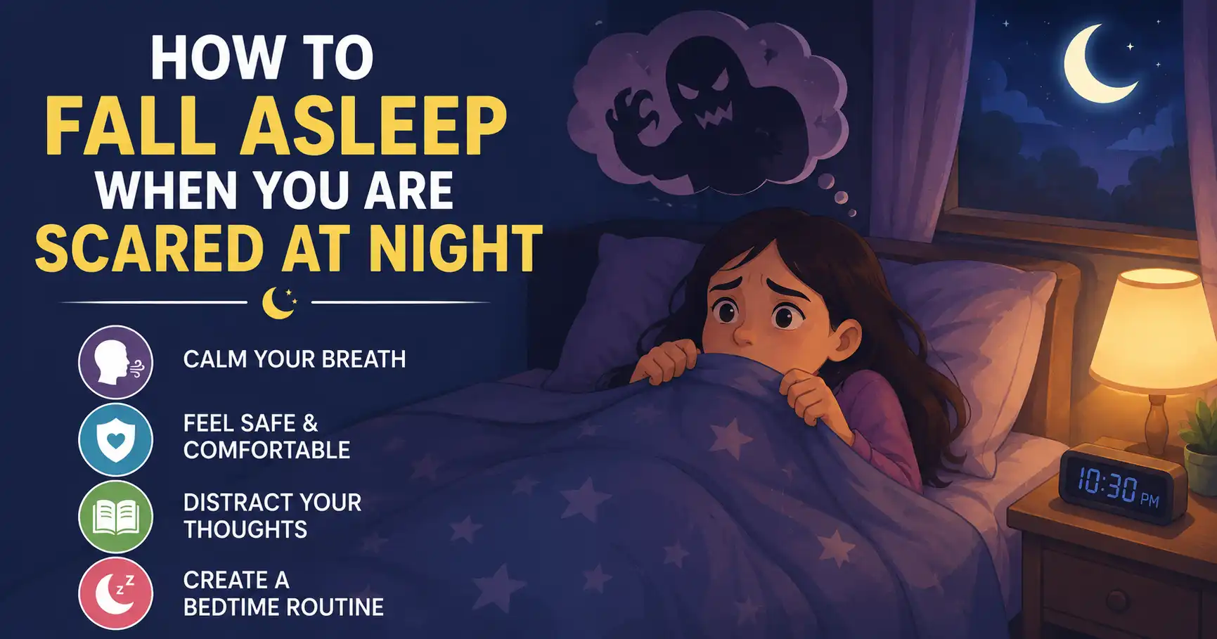 How To Fall Asleep When You Are Scared At Night