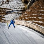 how to land a jump on skis body position and drills