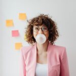 how to make chewing gum bubble