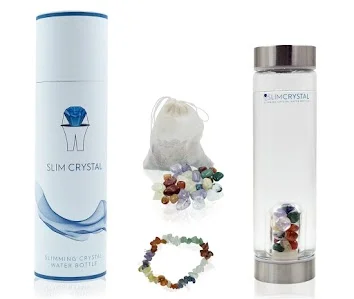SlimCrystal crystal water bottle