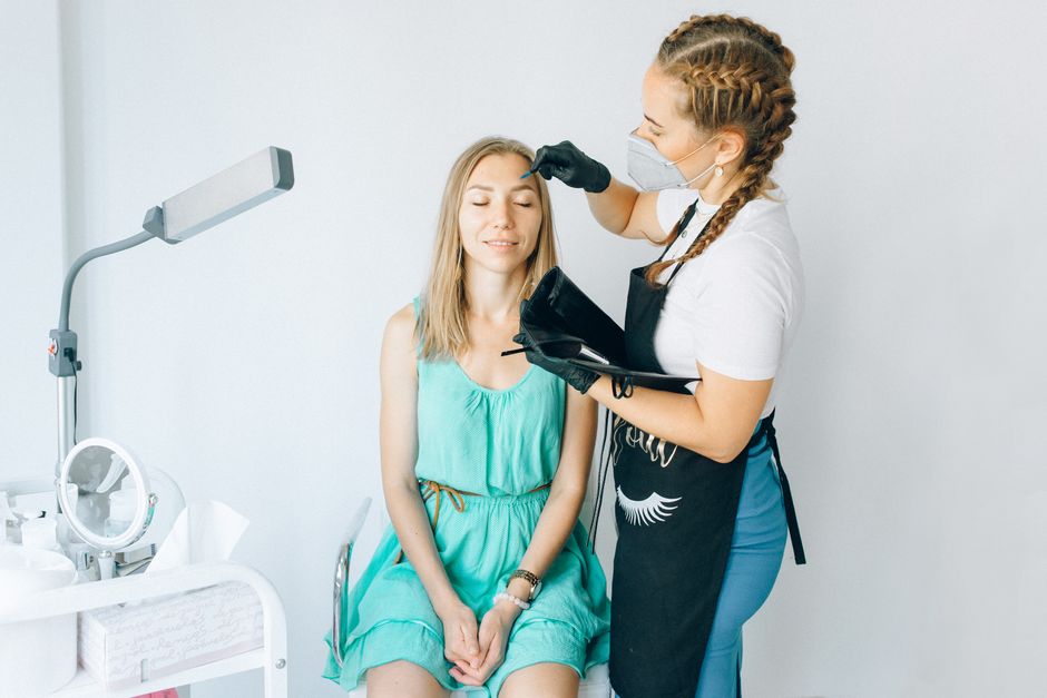 how to measure eyebrows for microblading step by step