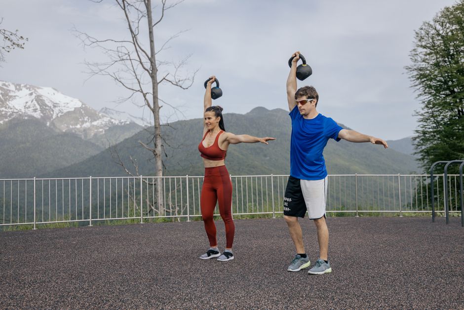 what do kettlebell swings work