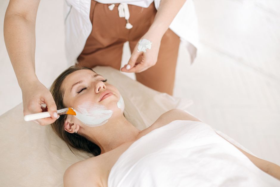 what is applied to the face before microneedling