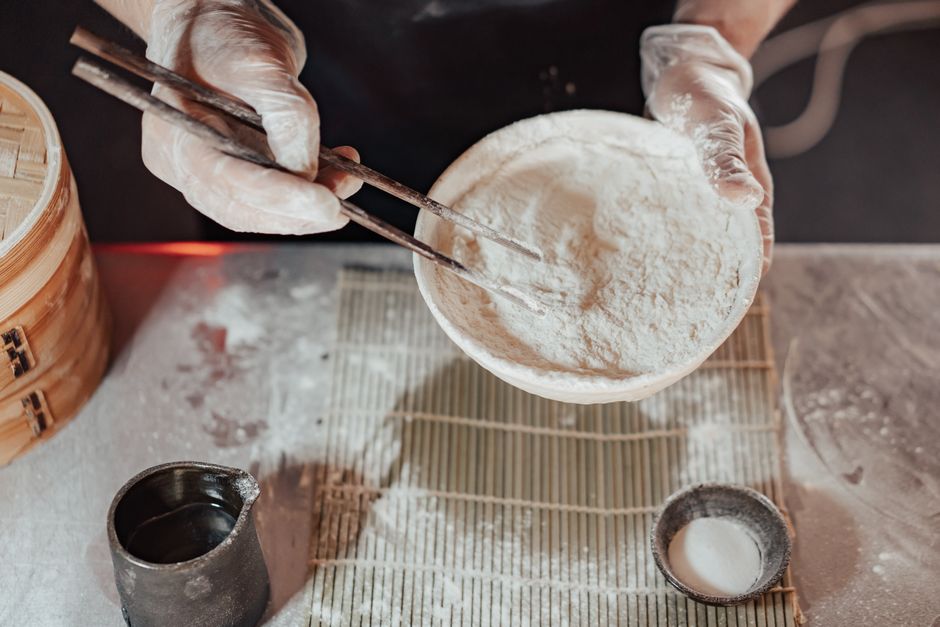 how to make toasted rice powder khao khua