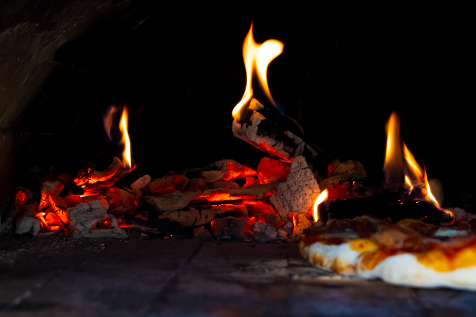 how was food made from fire to the factory