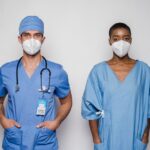 why do healthcare workers wear scrubs