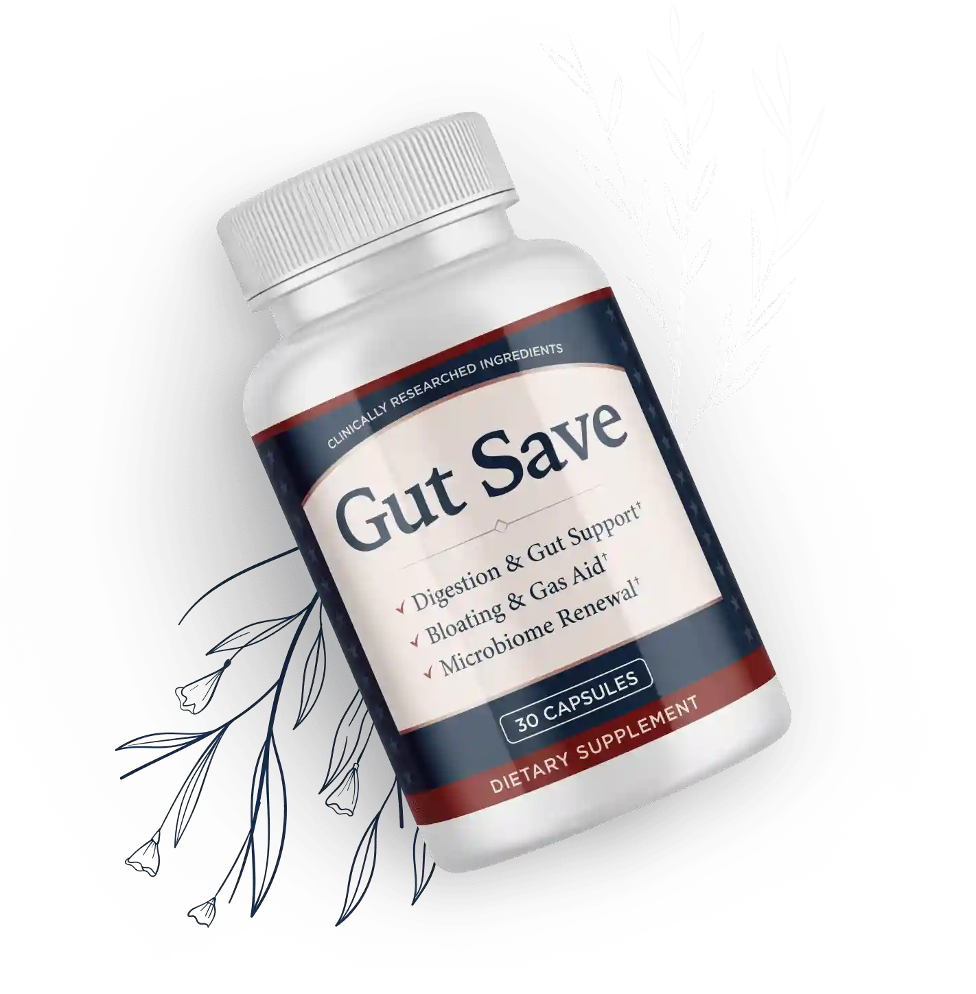 Gut Save Supplement Bottle