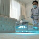 how to disinfect a hotel bed before you sleep