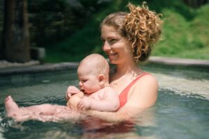 when can an infant go in a pool