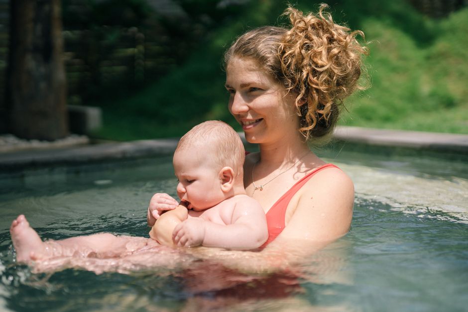 when can an infant go in a pool