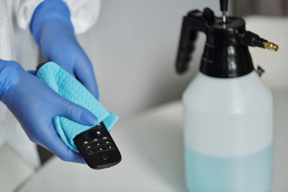 which decontamination method removes spot contamination